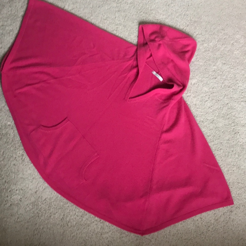 100% cashmere hooded cape